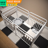 憨憨宠狗围栏宠物狗狗围栏室内狗栅栏折叠拆卸狗笼子小中大型犬猫咪护栏 加粗全管120*60*60CM*6卡扣围栏
