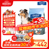 伯纳天纯冻干狗粮生鲜鸭肉梨全价冻干成犬幼犬通用犬粮 15kg