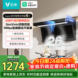 云米（VIOMI）super升级顶侧双吸排抽油烟机26风量大吸力挥手智控烟灶联动一级能效家用VK721