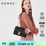 红谷女士包包牛皮单肩斜挎包小香风链条包 生日礼物送女友