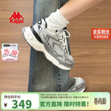 卡帕（Kappa）女鞋增高老爹鞋子女款春季厚底跑步鞋休闲运动慢跑鞋女 奥运灰 38