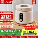 石崎成器日本 低糖电饭煲 降淀粉糖饭煲 电饭锅 米汤分离沥米饭小型微压1-2-3-4人家用2L多功能迷你陶瓷钛 【升级款降淀粉含量51.4%】可视化丨米汤分离 2L