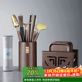 尚言坊茶杯垫茶道功夫茶具配件茶盘茶桌摆件实木隔热垫茶托底托茶杯垫托