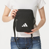 阿迪达斯（adidas）单肩包男包女包 新款斜挎包户外跑步健身运动包训练骑行便携小包 JM7152/黑色 MISC-晒图退5【元】
