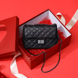 viney牛皮包包女包品牌链条包轻奢单肩斜挎包生日礼物高端送女友老婆