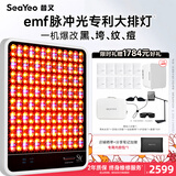 SEAYEO昔又经典款大小排灯提亮紧致红蓝光面罩家用脸部痘印光子美容仪嫩肤仪修护屏障 经典
