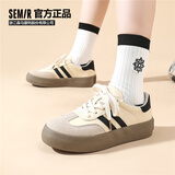 Semir德训鞋2026春夏休闲鞋外穿时尚运动鞋板鞋女SFYM233655 白色 39