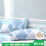 艾薇 A类全棉枕套 学生宿舍枕头套单人枕芯套 一个装 巴德尔 48*74cm