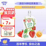 亨氏（Heinz）宝宝婴幼儿辅食零食超金苹果草莓番茄佐餐泥果泥78g 6个月+