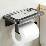 馨沛卫生间纸巾架纸巾盒免打孔厕所卷纸架挂架浴室马桶卷筒纸架置物架