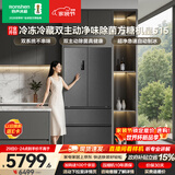 容声方糖机皇515L法式多门冰箱双系统超薄零嵌入式一级能效自动制冰灰BCD-515P60FZNAD国家补贴世界杯