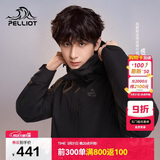 伯希和（Pelliot）【山野经典2.0】冲锋衣三合一春秋男女户外防风外套11340105黑M