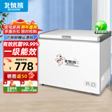 北极熊（BEIJIXIONG）冰柜商用卧式大容量冷柜家用冷藏冷冻单双温展示柜铜管部件 【428款】单温一级能效 1074*565*825