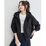TERRE BLEUE休闲夹克外套女2026春秋新款户外运动宽松时尚派克服百搭连帽上衣