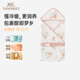 英氏（YEEHOO）婴儿包被四季产房襁褓包单新生儿防惊跳包巾 山野90*90cm