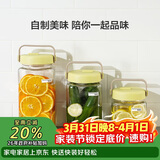 乐扣乐扣（LOCK&LOCK）会呼吸的发酵容器玻璃储物罐泡酒腊八蒜果酱密封罐泡菜坛1.6L绿色
