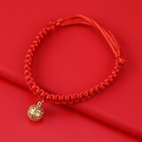 大猫日记猫咪项圈围脖装饰品宠物项链颈圈小猫新年红绳铃铛项圈狗狗脖圈 红绳项圈金铃铛【有响声】