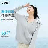 VVC防晒衣女夏季新款防紫外线宽松短款外套时尚洋气外套 寂静灰 L 