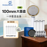 Aroma Sense过滤手持花洒喷头增压沐浴花洒韩国进口活性碳除氯净水过滤 PRC瓷白标配+6过滤棉+碳盒+软管