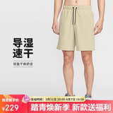 耐克NIKE男子运动短裤 夏季梭织休闲裤 跑步速干DV9331-251米色2XL