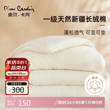 皮尔卡丹 新疆棉花被子 双人加厚棉被棉絮秋冬季被芯 8斤 200*230cm