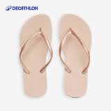 迪卡侬（DECATHLON）女夏款人字拖凉鞋室内家居懒人鞋游泳拖鞋37~38码-5418887