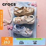 CROCS卡骆驰贝雅洞洞鞋沙滩鞋|10126 卵石色-2V3 37/38(230mm)