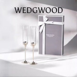 Wedgwood【官方正品】威基伍德王薇薇Vera Wang爱之结绳香槟杯酒杯高脚杯 Vera Wang爱之结绳银色香槟对杯 150ml 2只