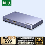 绿联HDMI双路视频采集卡4K高清输入 多路双机位直播2路适用索尼相机Switch/PS5手机电脑游戏录制35867