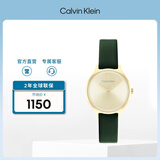Calvin KleinCK手表永恒款皮带复古时尚石英女表小绿表女神节新年礼物25200147