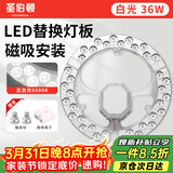 圣伯顿（Shengbodun）led灯盘吸顶灯替换灯芯灯板圆形磁吸模组灯条灯管 36瓦白光
