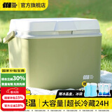 探险者（TAN XIAN ZHE）保温箱车载冰箱户外露营冰块冷藏箱摆摊专用便携冰桶保鲜保冷箱 5L抹茶色【冰晶盒*1+冰袋*4】