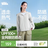 蕉下（beneunder）防晒衣女宽松透气夹克款便携轻量户外AS100银河灰M