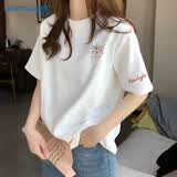 真维斯（Jeanswest）短袖t恤女2026新款夏季小个子宽松纯棉半袖上衣服休闲时尚体恤衫