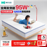 林氏生活学生宿舍床垫子0.9x1.9米单人记忆棉折叠薄0.9mx2m大学生家用 蓝白色【抗菌消臭 深度睡眠】4cm 190*80cm 宿舍床