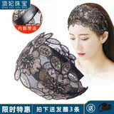 顶妃（DING FEI）发箍女遮白发神器宽边蕾丝发箍韩版头箍成人发卡压发带齿防滑头饰 【宽边蕾丝发箍】香槟色A03-202