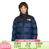 北面（The North Face）美版1996Nuptse男女款羽绒服潮牌经典户外700蓬-鸭/鹅绒随机发 NF0A3XEO女款92A-海军蓝/黑色 M