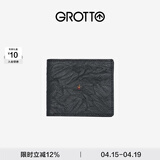 个乐经典羊皮短款钱包手工真皮多卡位卡夹卡包情侣生日礼物 经典黑（小男孩）