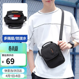 高尔夫（GOLF）单肩包男士休闲斜挎包男女帆布多隔层手机包防泼水迷你运动挂包
