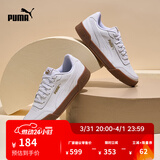 彪马（PUMA）经典复古透气小白鞋男女简约百搭休闲板鞋CARACAL 369863 白-金色-06 35.5 【尺码偏小】