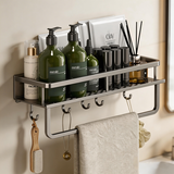 馨沛太空铝方形置物架浴室架免打孔卫生间洗漱台置物收纳架壁挂储物架