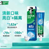 好来（DARLIE）原黑人超白成人牙膏微分子亮白隔离去黄去牙渍含氟清新口气190g