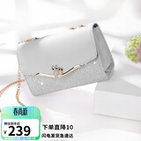 爱情海牛皮包包女包轻奢品牌链条单肩斜挎包女生日礼物高级感送女友老婆