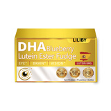 LILIBY DHA BLUEBERRY LUTEIN ESTER FUDGE叶黄素酯软糖礼盒装-A1 3瓶的带礼盒没有礼袋 210g*1盒