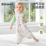 柯斯德尼（kidsneed）婴儿睡袋宝宝睡裙夏季薄款纯棉7分袖儿童睡袋男女童睡衣家居服90