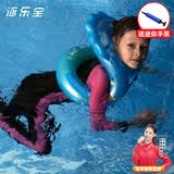 泳乐宝第七代蛇形泳圈儿童环型充气玩具 S码蓝 双/3气囊随机发