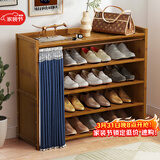 安尔雅鞋柜门口家用大鞋架子多功能收纳储物柜入户玄关柜 5层70cm