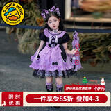 G.duck库洛米衣服女童儿童连衣裙夏季洛丽塔公主裙生日裙子春秋圣诞服装 228款裙子+项链发箍袜子 120 建议身高110-120cm6-7岁