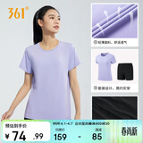 361°跑步运动套装女士夏季衣服新款休闲短袖短裤两件套662414001H-4