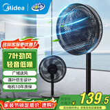 美的（Midea） 电风扇 家用风扇7叶落地扇立式轻音节能大风量电扇台扇迷你扇台立两用转页扇空气循环扇安静低音 旋钮调风丨7叶劲风 台立两用 家用落地扇
